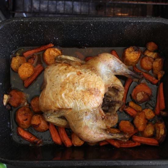 One-Pan Roasted Chicken & Veggies