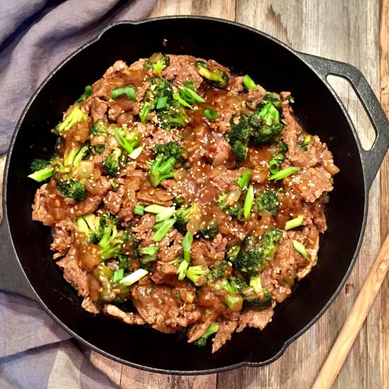 Skillet Beef and Broccoli