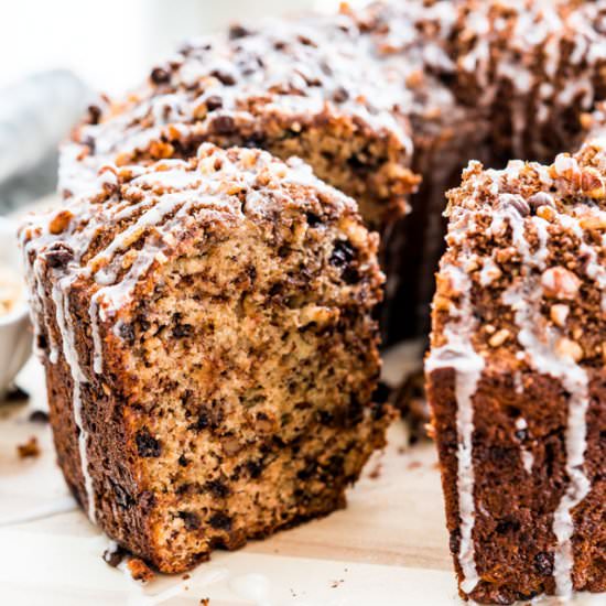 Banana Chocolate Chip Coffee Cake