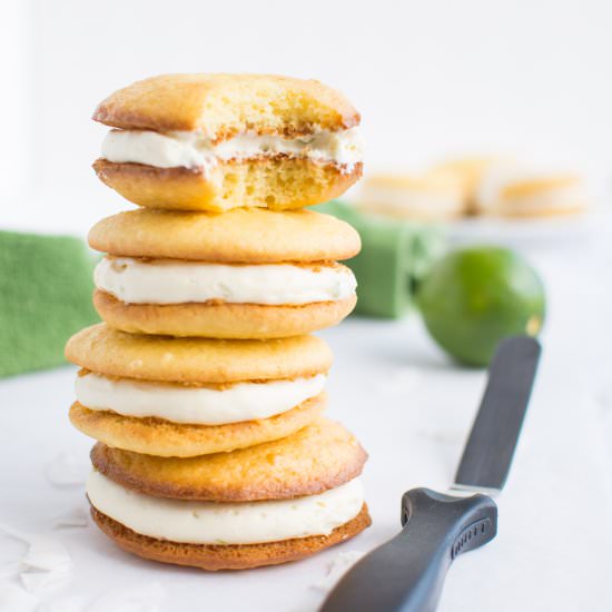 Coconut Lime Whoopie Pies
