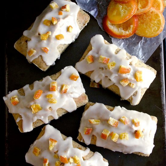 Glazed Orange Poppyseed Cake