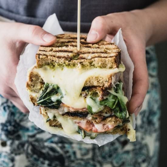 Grilled caprese sandwich