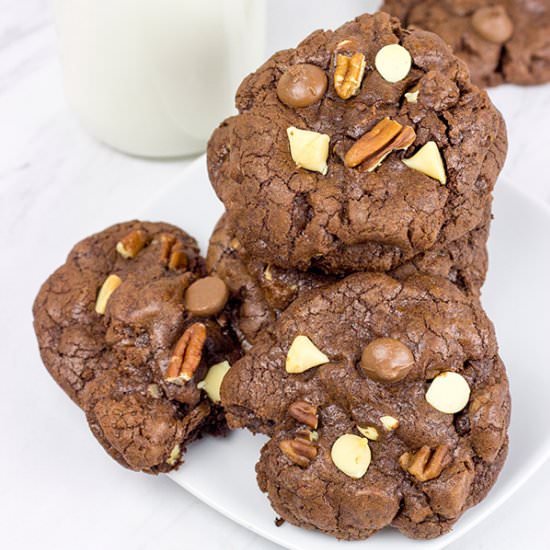 Triple Chocolate Cookies