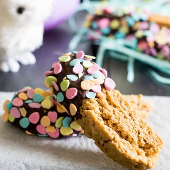 Chocolate Almond-Vanilla Biscotti
