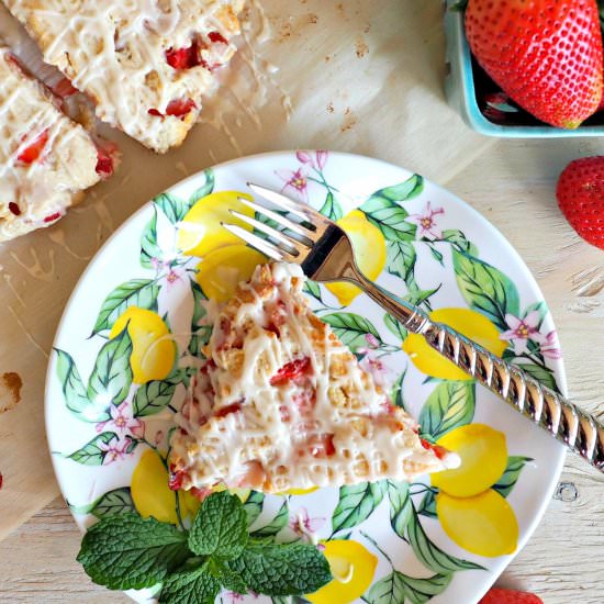 Strawberries & Cream Scones