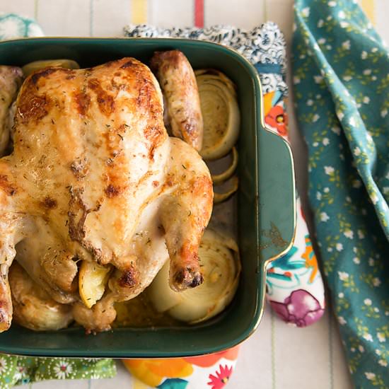Roast Chicken with Lemon and Thyme