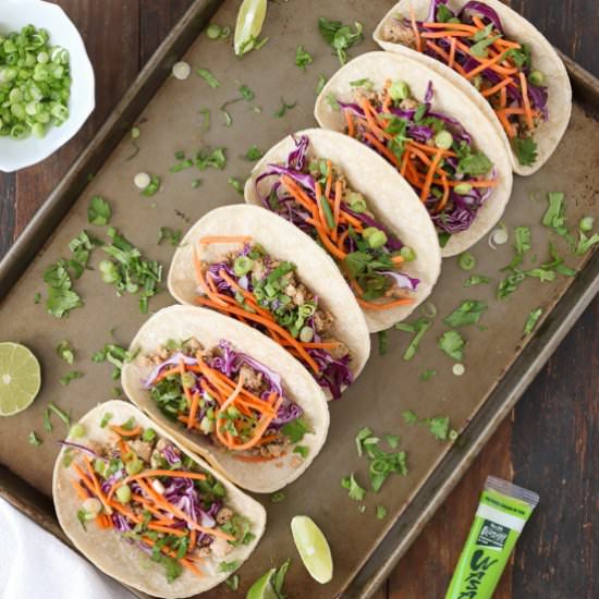 Asian Style Salmon Tacos