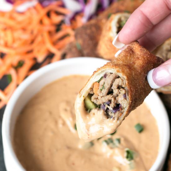 Thai Turkey Avocado Egg Rolls