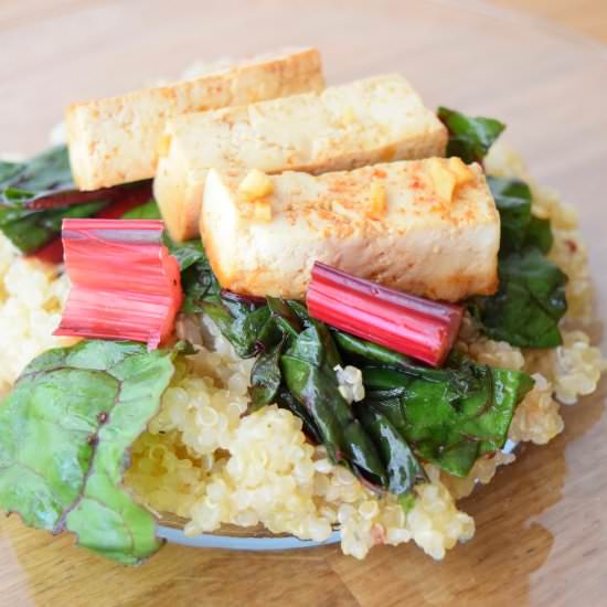 Coconut Quinoa with Spicy Tofu
