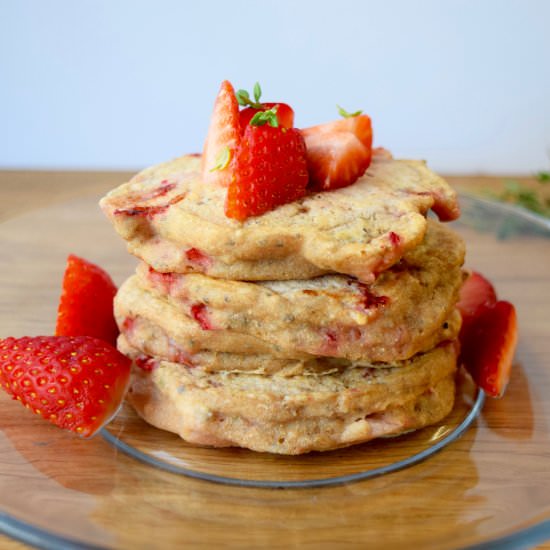 Strawberry Thyme Pancakes