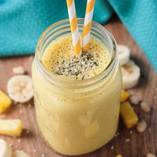 Post Workout Pineapple Smoothie