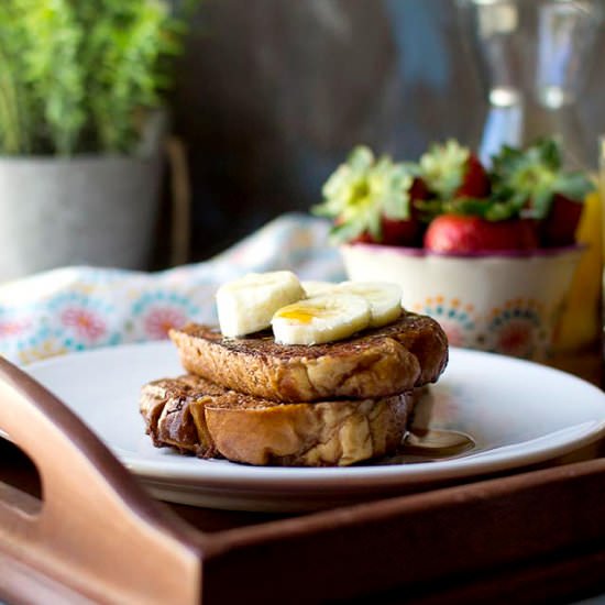 Vegan Chocolate French Toast
