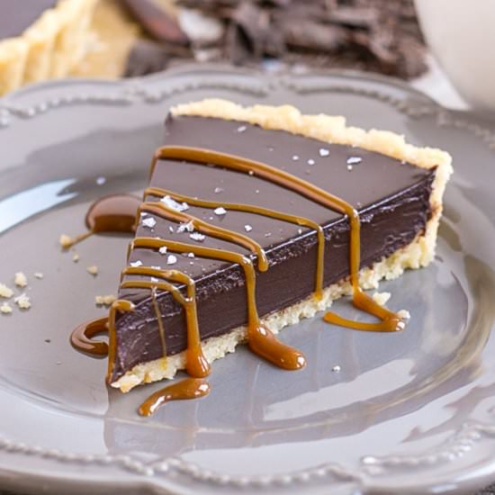 Dark Chocolate Ganache Tart