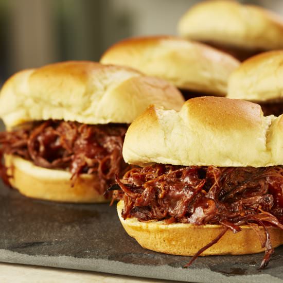 Smoked BBQ Brisket Sliders