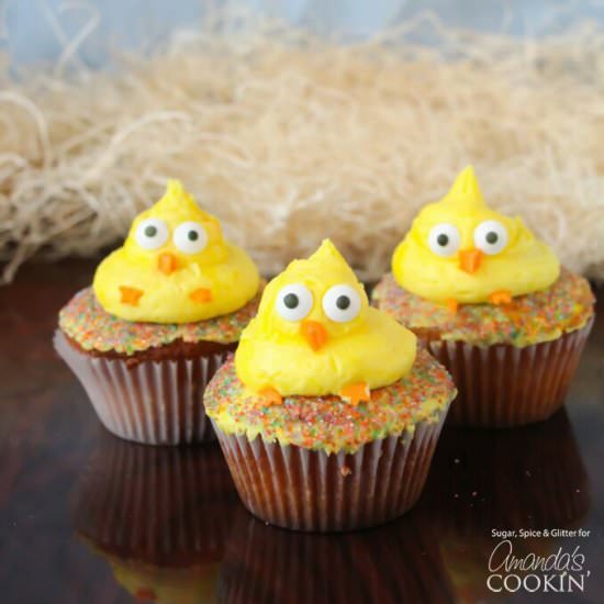 EASTER CHICK CUPCAKES