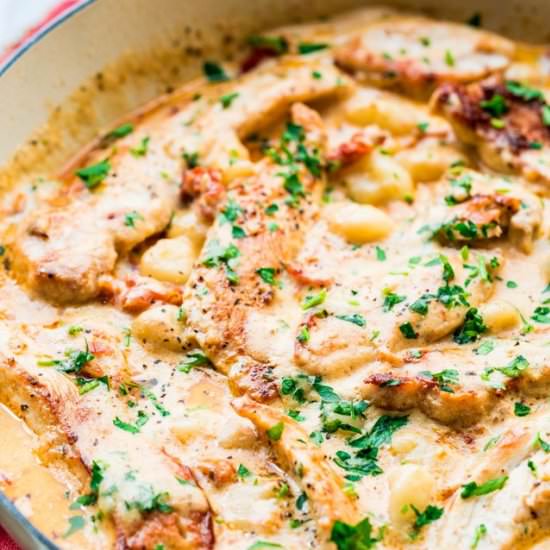 Sun Dried Tomato Chicken Gnocci