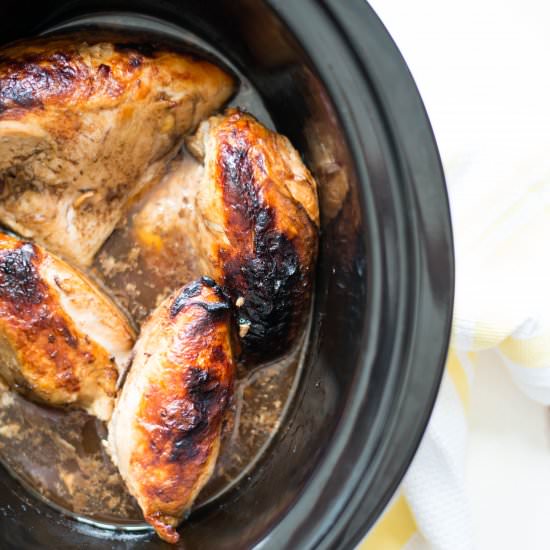 Slow Cooker Garlic Balsamic Chicken