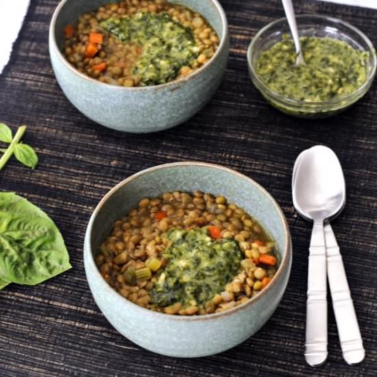 Gentle Lentils with Basil