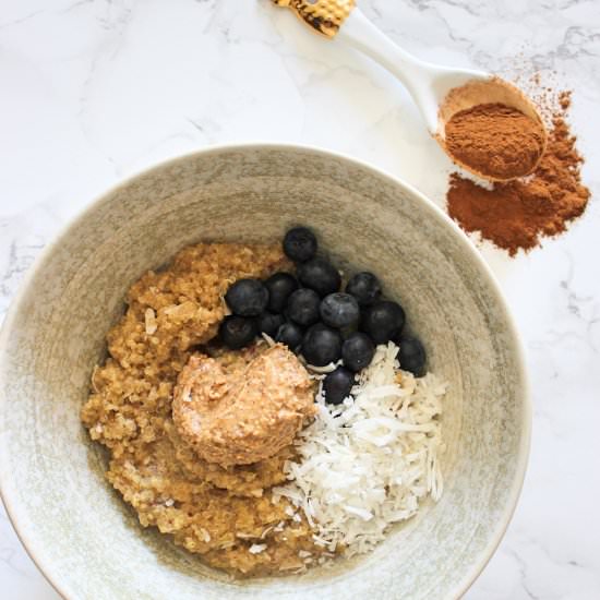 Vanilla Coconut Quinoa B-fast Bowl