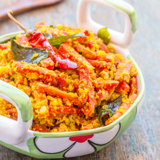 Flavorful Carrot Poriyal