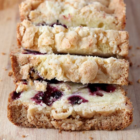 Crunchy Top Blueberry Lemon Bread