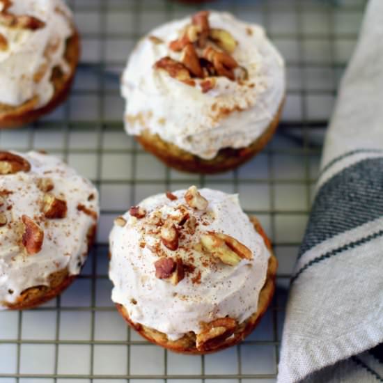 Paleo Carrot Cake Cupcakes