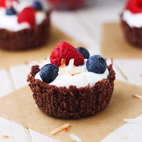 Chocolate Coconut Yogurt Cups