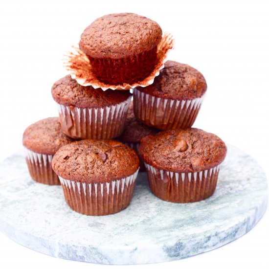 Double Chocolate Chip Banana Muffin
