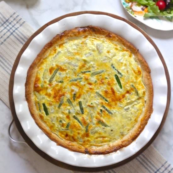 Spring Quiche with Asparagus