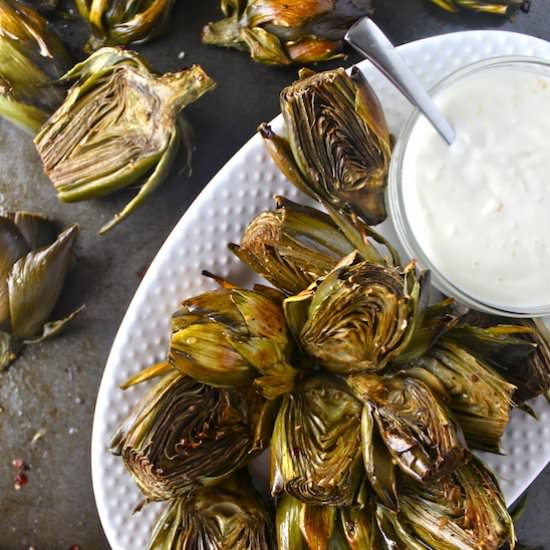 Roasted Baby Artichokes