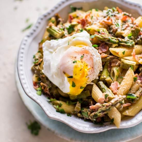 Asparagus and Bacon Pasta