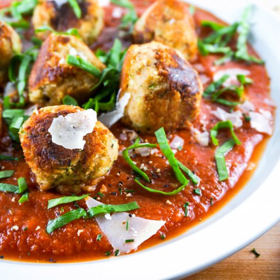 Meatless Bean Meatballs