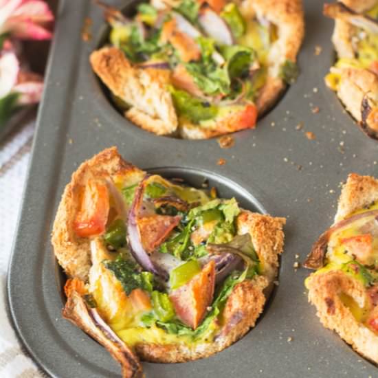Breakfast Cups with Bread