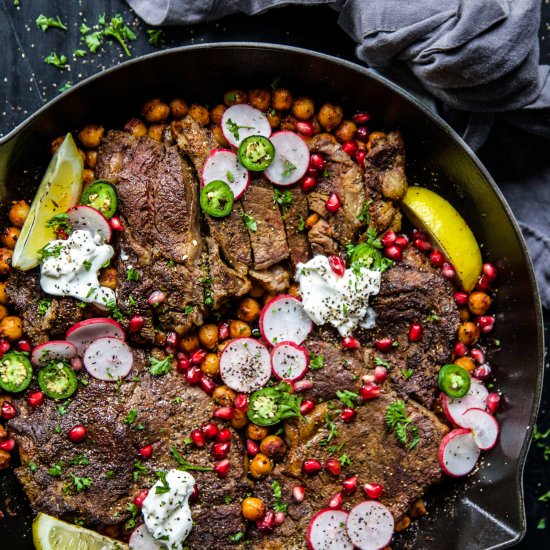 One-Skillet Curry Steak