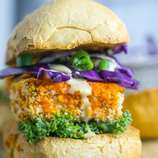 Buffalo Tofu Sliders