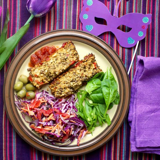 Cauliflower Lentil Loaf
