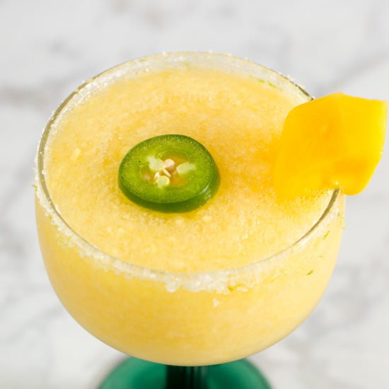 Frozen Mango Jalapeno Margaritas