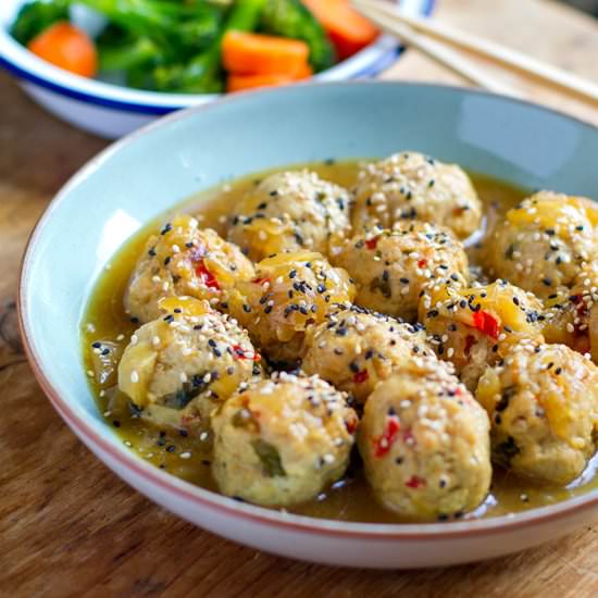 Turkey Meatballs In Japanese Gravy