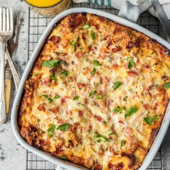 Ham & Cheese Breakfast Casserole