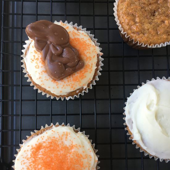 Small Batch Carrot Cake Cupcakes