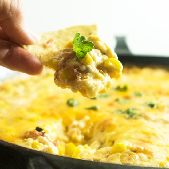 One Skillet Mexican Corn Dip