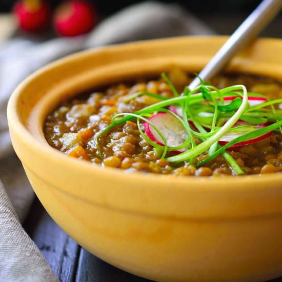 Spanish-Style Vegan Lentil Stew