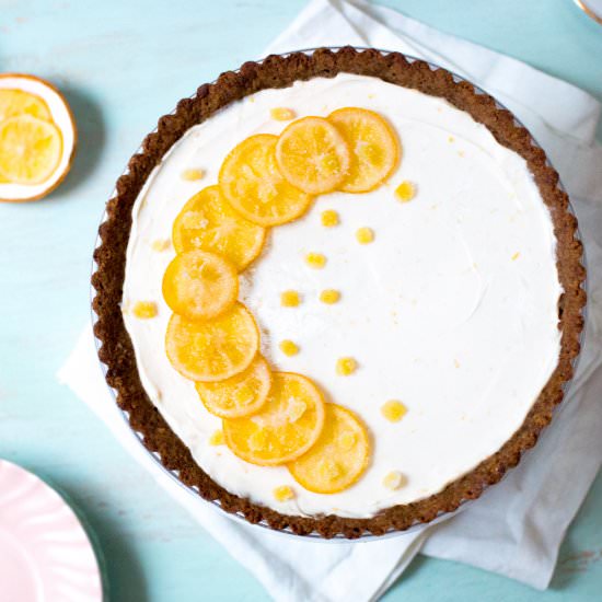 Meyer Lemon Ginger Molasses Tart