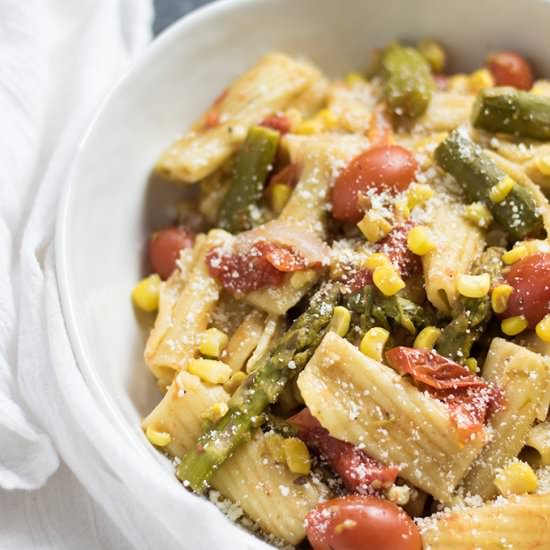 One Pot Spring Veggie Pasta