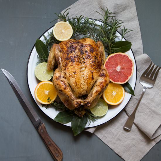 Citrus Roasted Whole Chicken