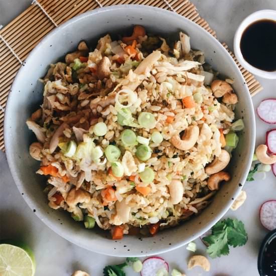 Chicken and Cabbage Fried Rice