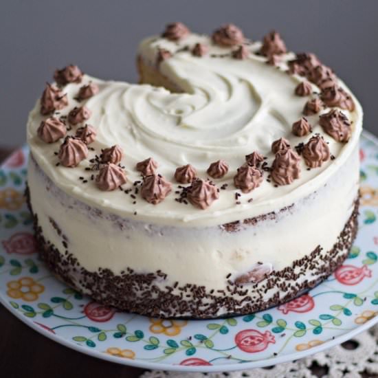 Easy Profiterole Cake