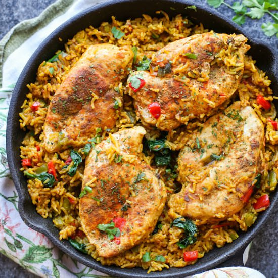 Khichdi Inspired Chicken & Rice