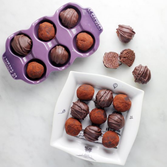 Vegan Dark Chocolate Truffles
