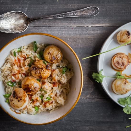 Scallops with Sweet Chili Rice